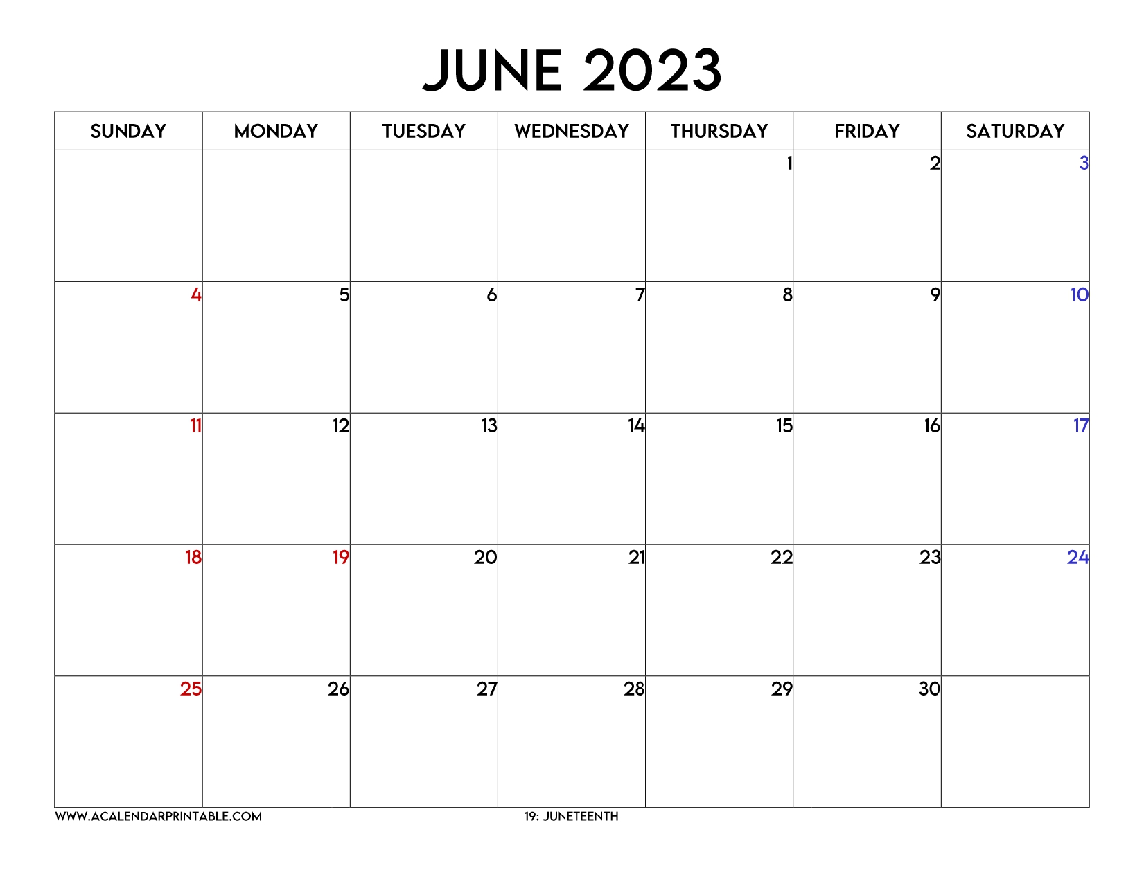 Free 5+ June 2023 Calendar Printable with Holidays PDF Templates