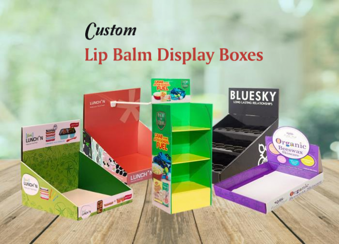 Custom Lip Balm Display Boxes with Printed Designs and Packaging
