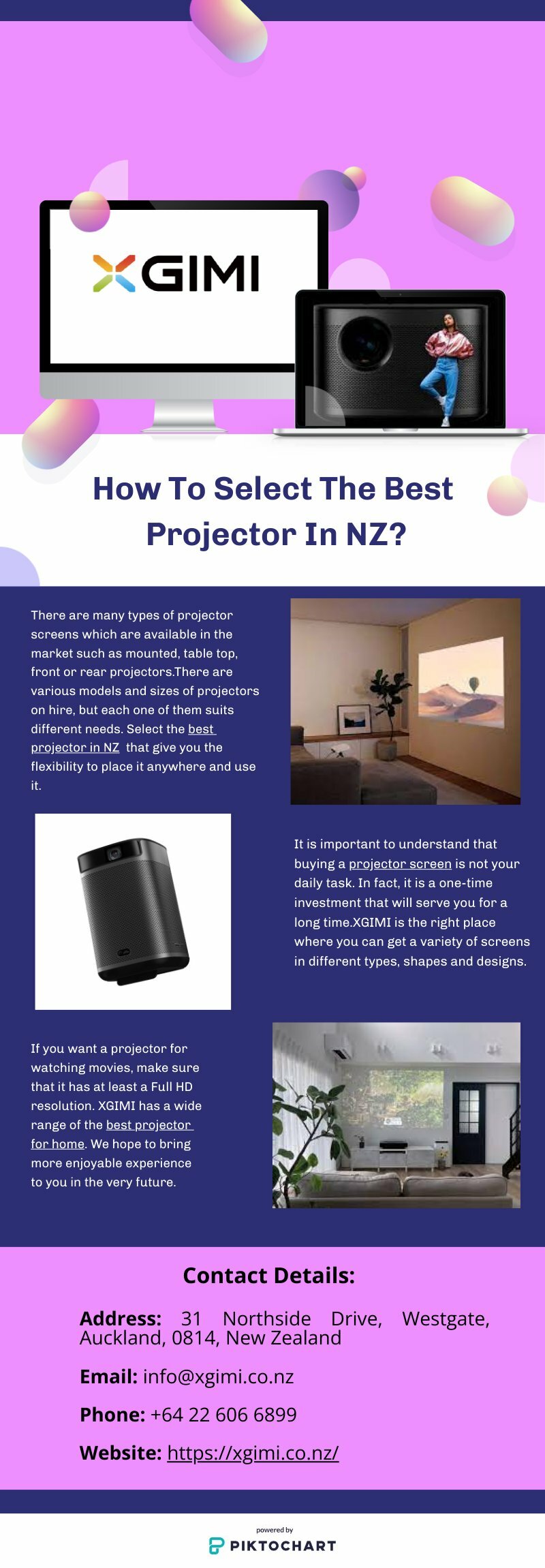 How To Select The Best Projector In NZ | Piktochart Visual Editor
