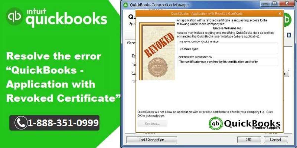 How to fix QuickBooks application with revoked certificate error?