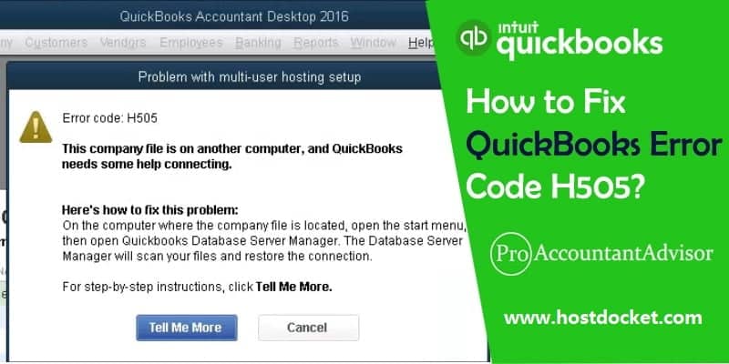 QuickBooks Error Code H505 - How to Fix, Resolve it?