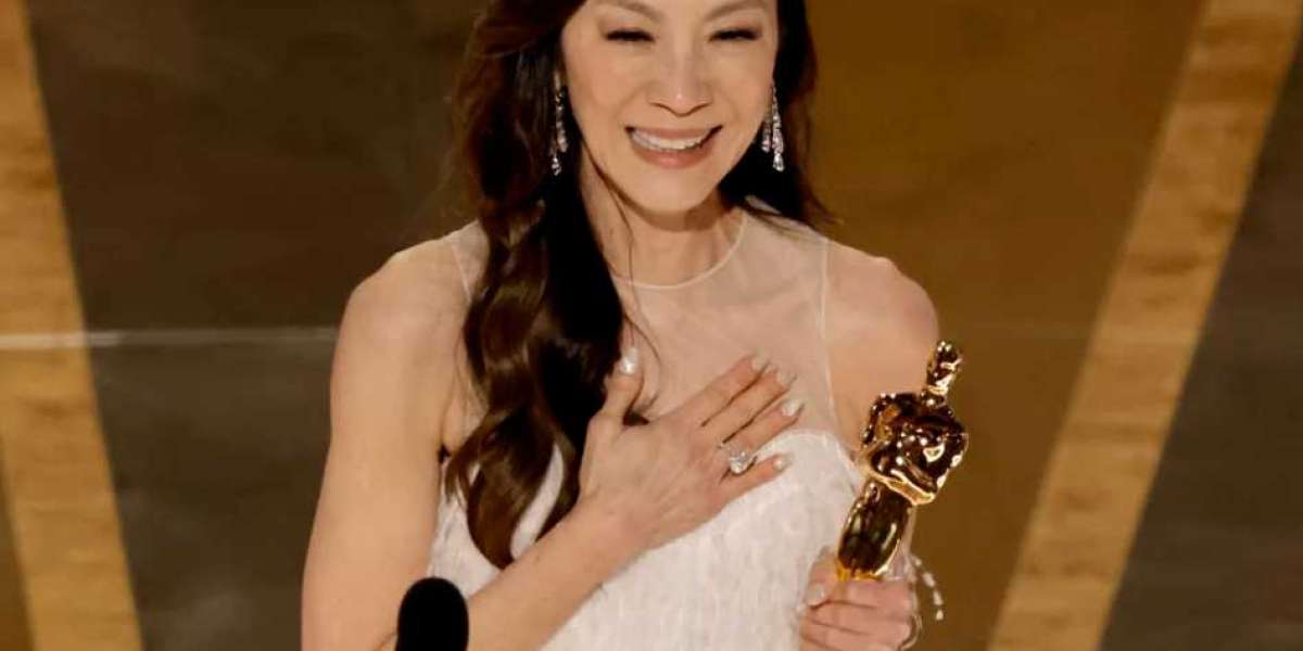 Michelle Yeoh is the first Asian woman to win best actress Oscar