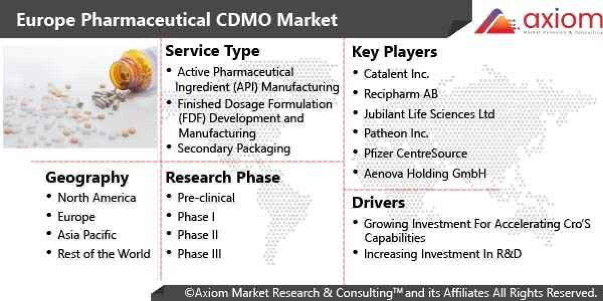 Europe Pharmaceutical CDMO Market Report Global Market Size, Trend Analysis, Segment Forecast 2028