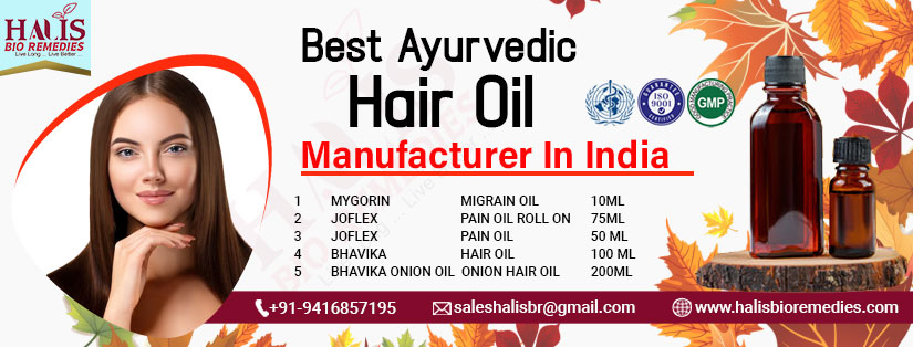 Top Ayurvedic Hair Oil Manufacturers in India | Halis Bio Remedies