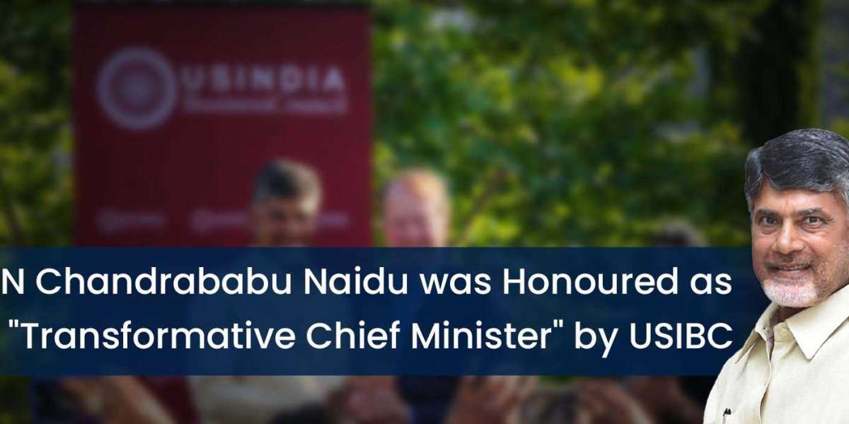 N Chandrababu Naidu was Honoured as "Transformative Chief Minister" by USIBC