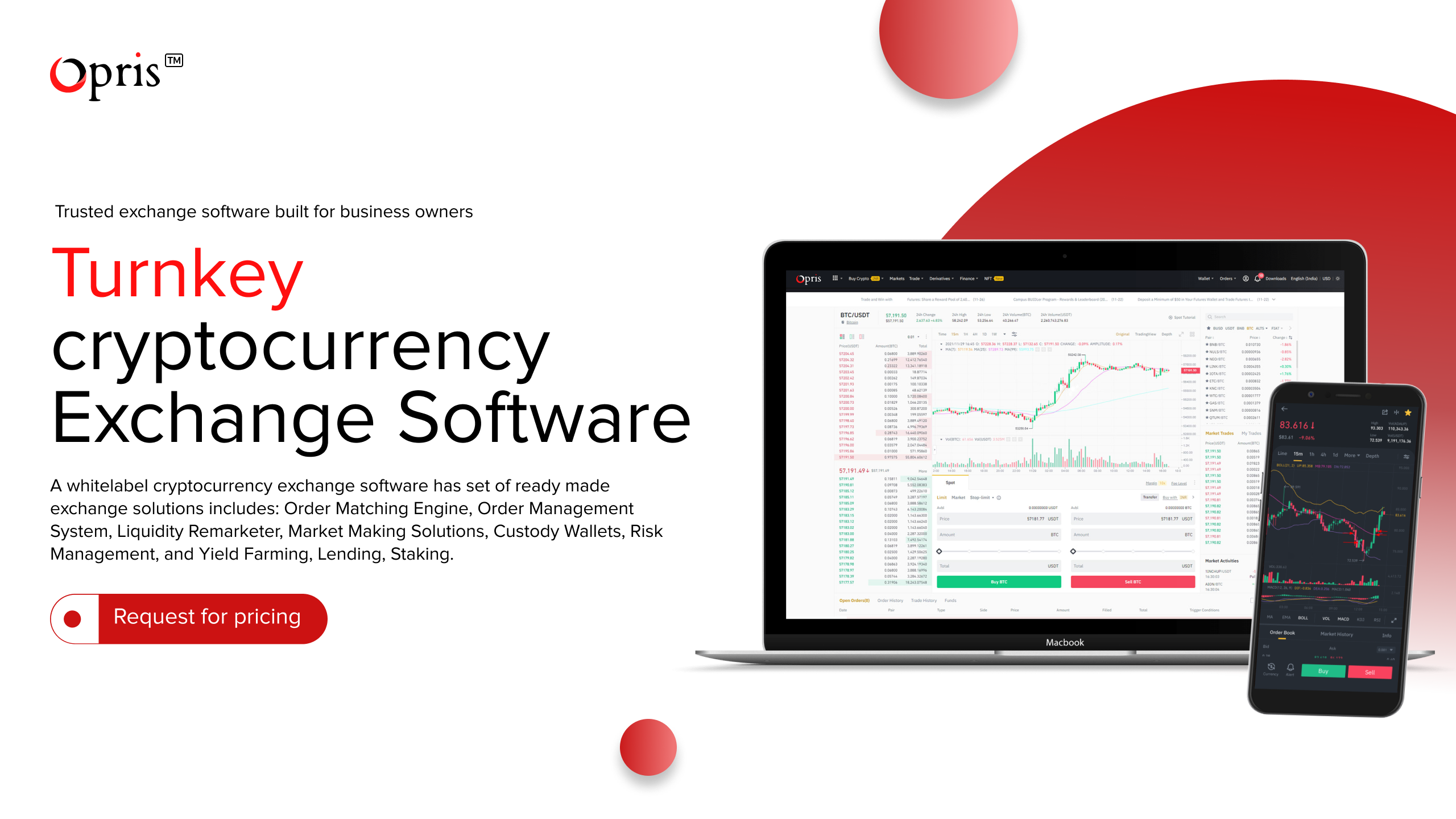 Turnkey Cryptocurrency Exchange Software Solution - Opris
