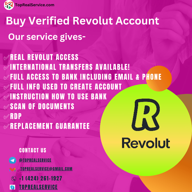 Buy Verified Revolut Account - 100 USA,UK Verified