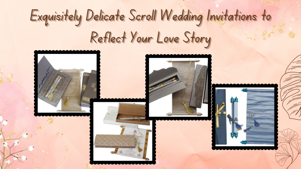 Delicate Scroll Wedding Invitations to Reflect Your Love Story