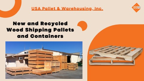 New and Recycled Wood Shipping Pallets and Containers