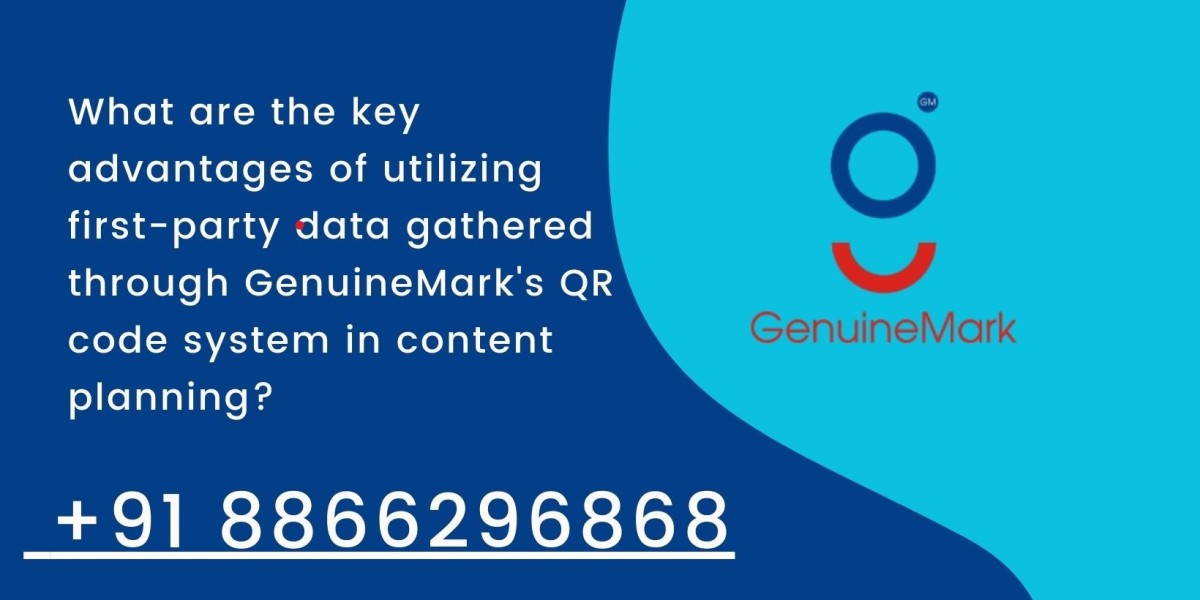 What are the key advantages of utilizing first-party data gathered through GenuineMark’s QR code system?