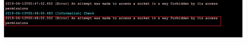 [FIXED] An Attempt was Made to Access a Socket in a Way Forbidden by its Access Permissions.