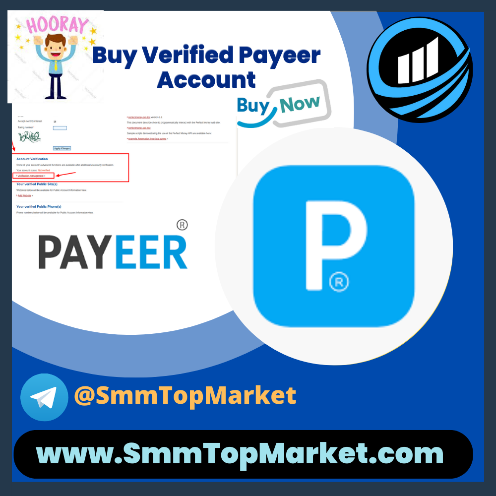 Buy Verified Payeer Account - SmmTopMarket