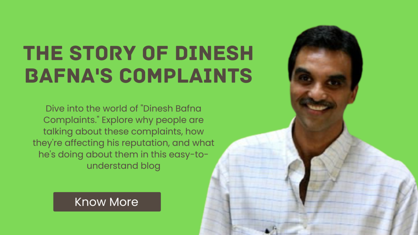The Story of Dinesh Bafna's Complaints - Dinesh Bafna Cleveland