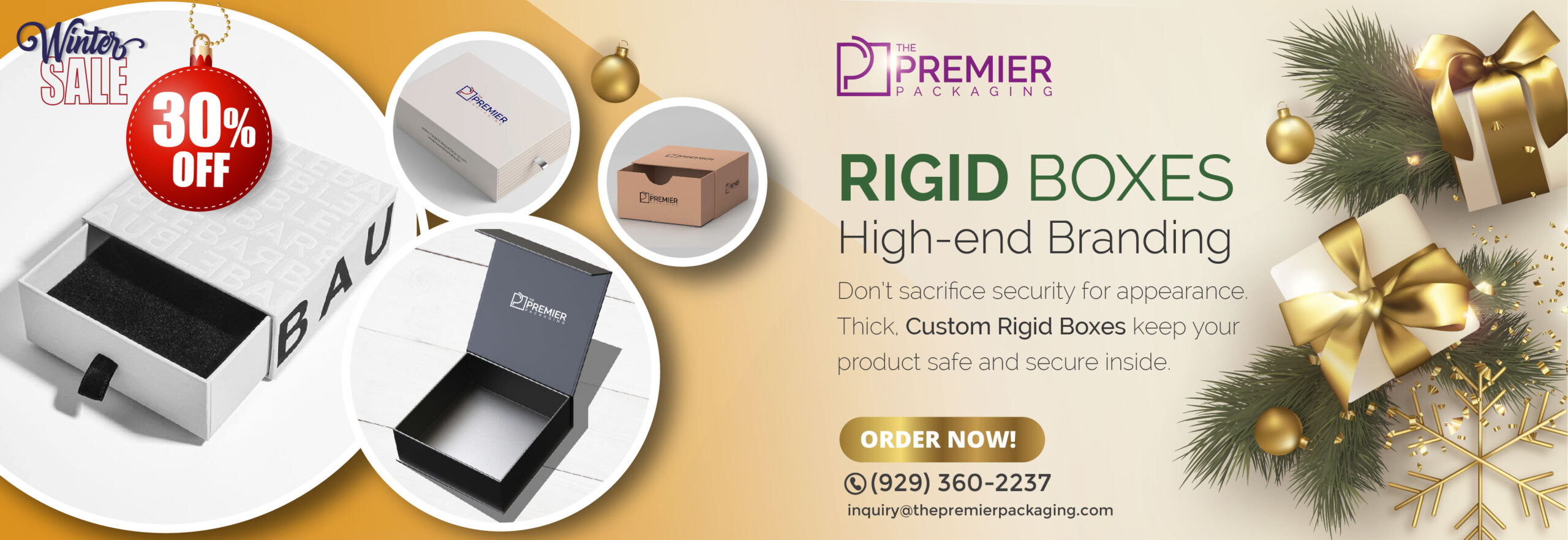 Rigid Boxes | The Premier Packaging | Custom Packaging Boxes