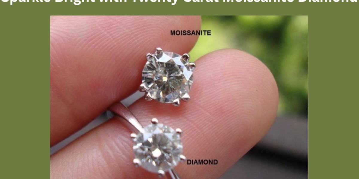 Sparkle Bright with Twenty Carat Moissanite Diamond