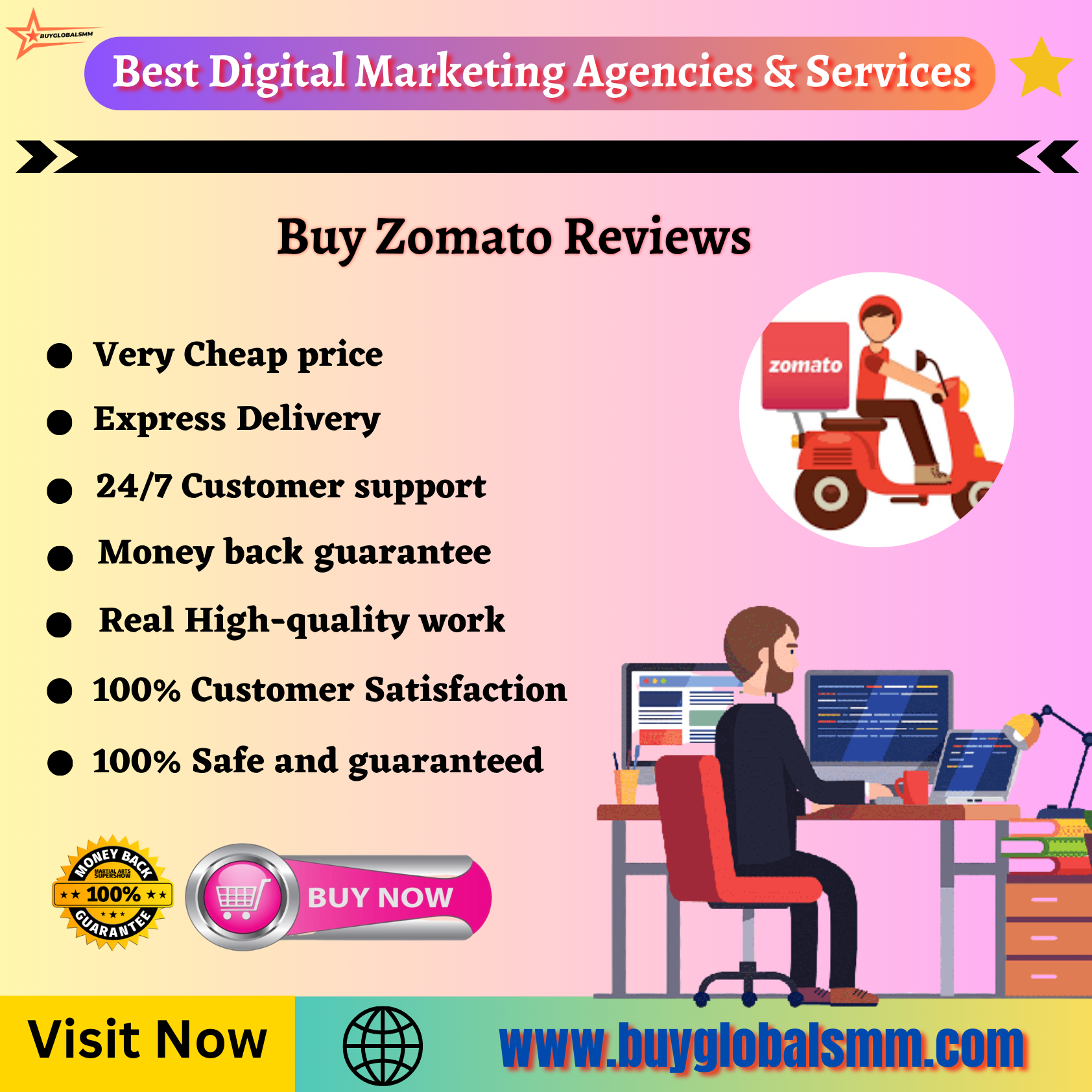 Buy Zomato Reviews-100% best, & permanent reviews...