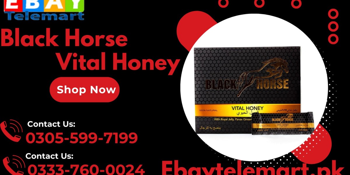 Buy Black Horse Vital Honey Price in Multan | 0333-7600024 | Box of 24 Sachets