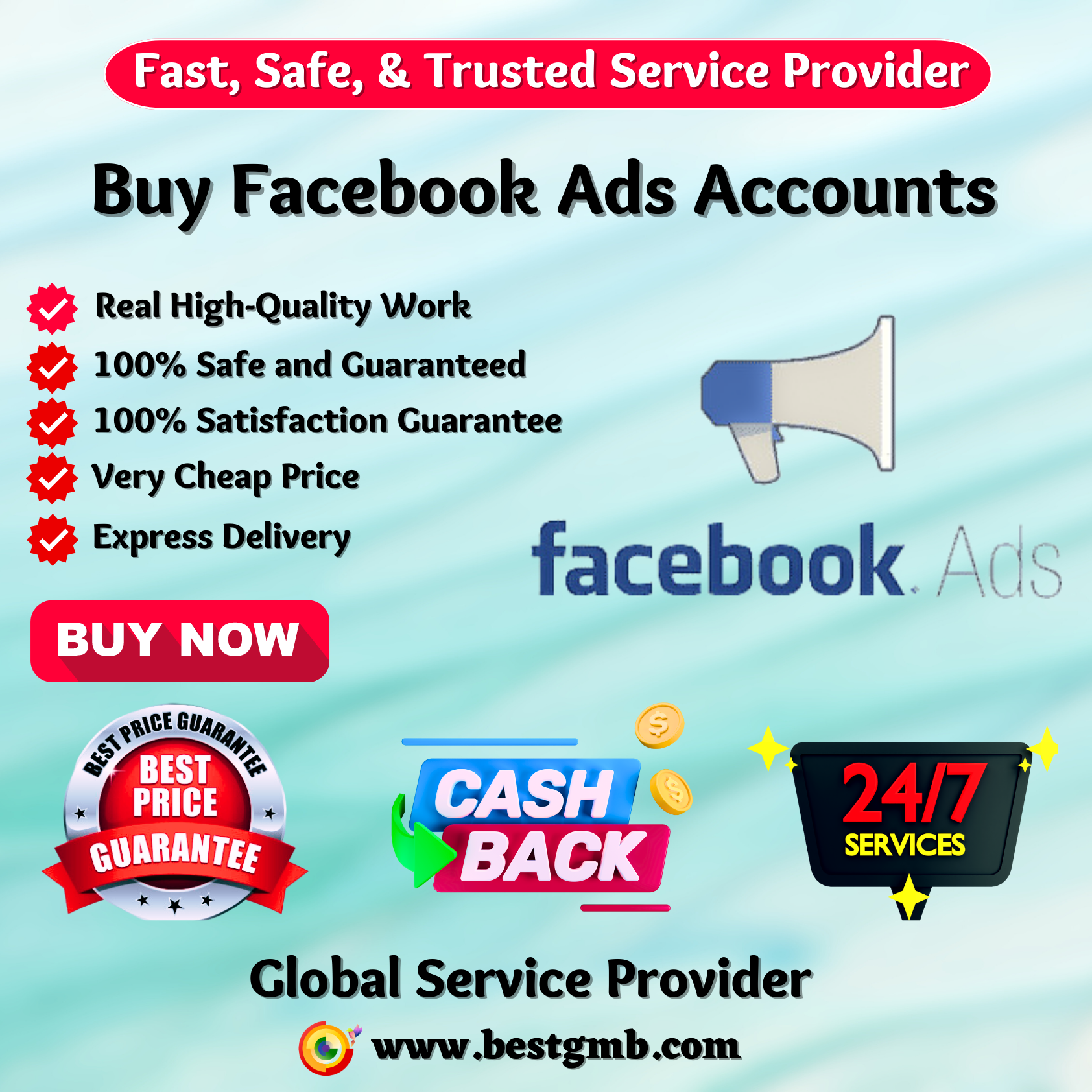 Buy Facebook Ads Accounts - 100% Best Quality, Aged Account