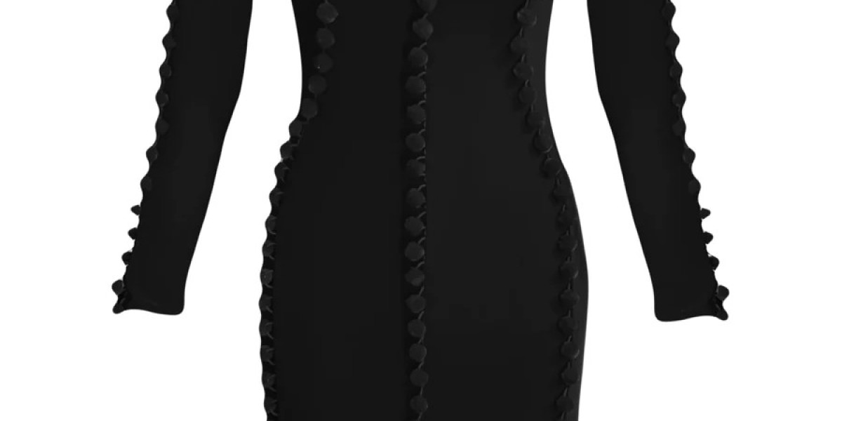 Elegance Redefined: The Timeless Allure of a Black Pom Pom Dress