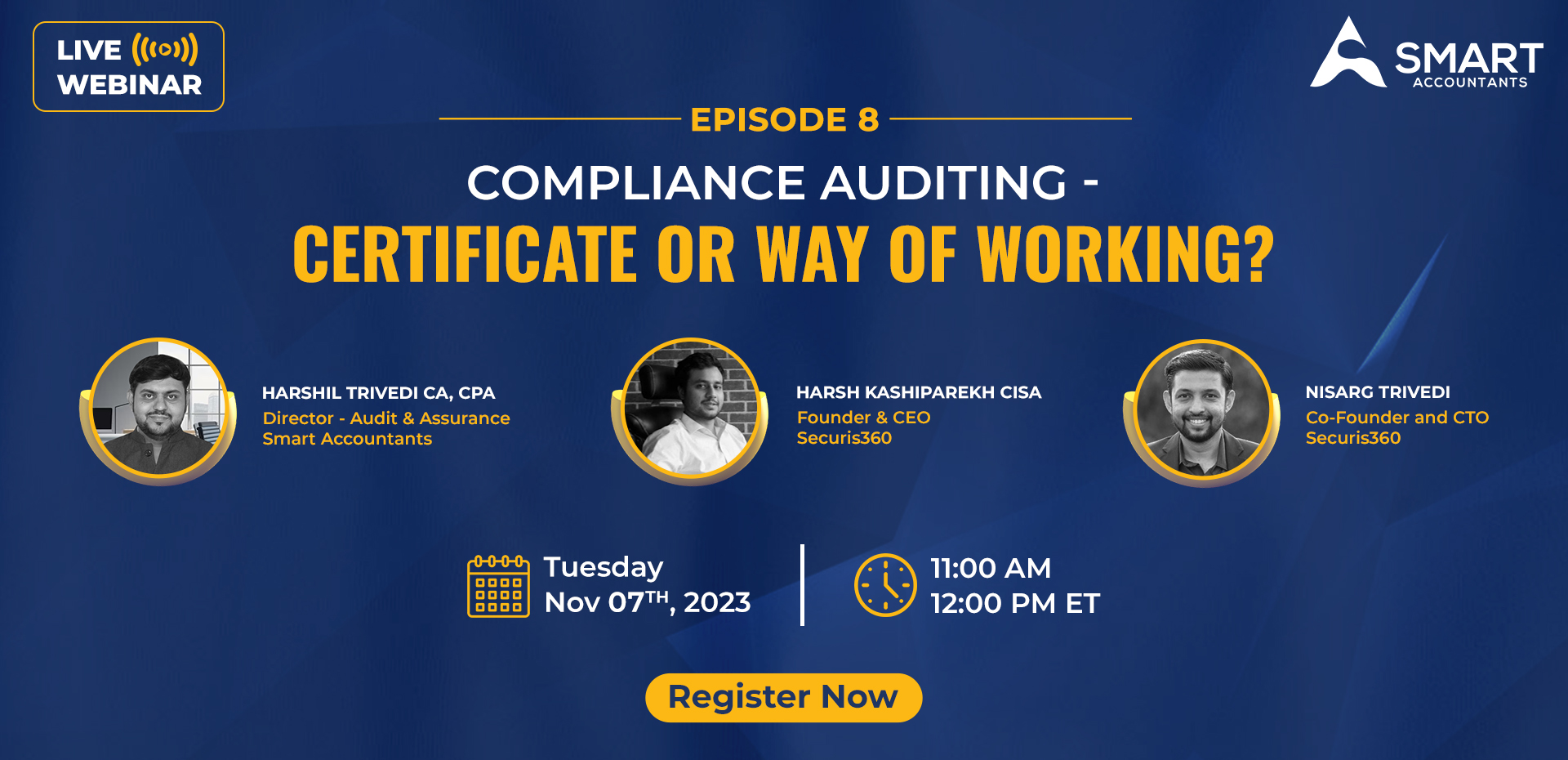 Episode: 8 Compliance Auditing - Certificate or Way of Working? - Smart Accountants