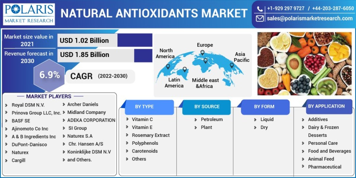Natural Antioxidants Market Insights Report 2023 – Industry Share, Growth Rate, Trends Analysis Report 2032
