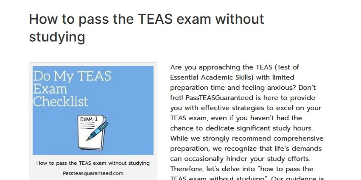 How to Pass the TEAS Exam with Success