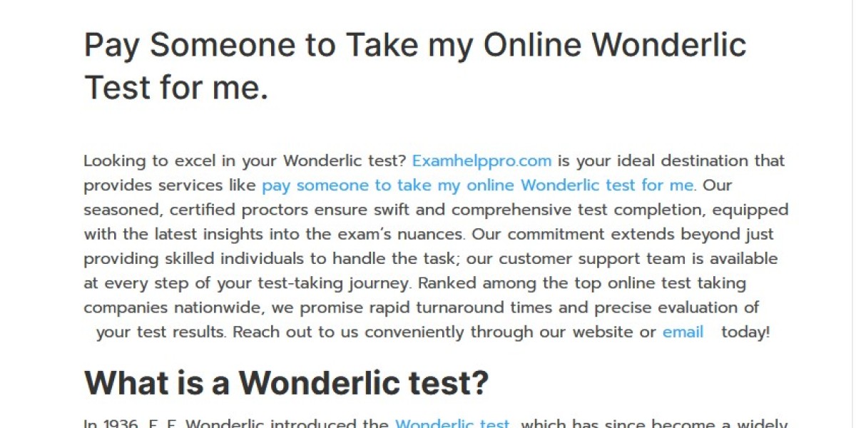 Exploring the Benefits of Taking the Online Wonderlic Test