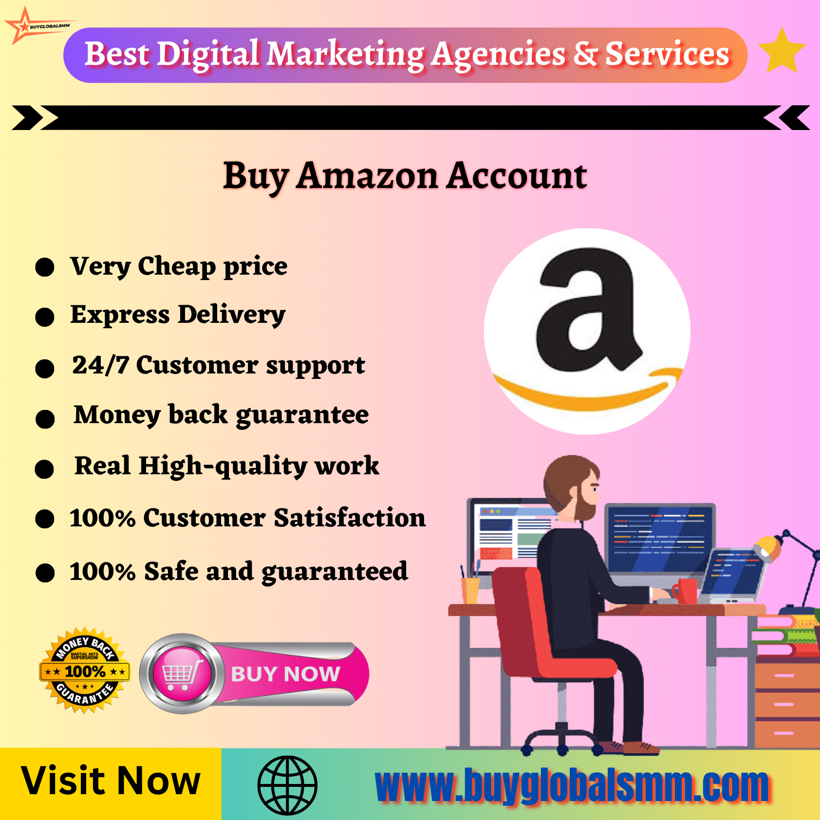 Buy Amazon Account- 100% Fully Verified & cheap...