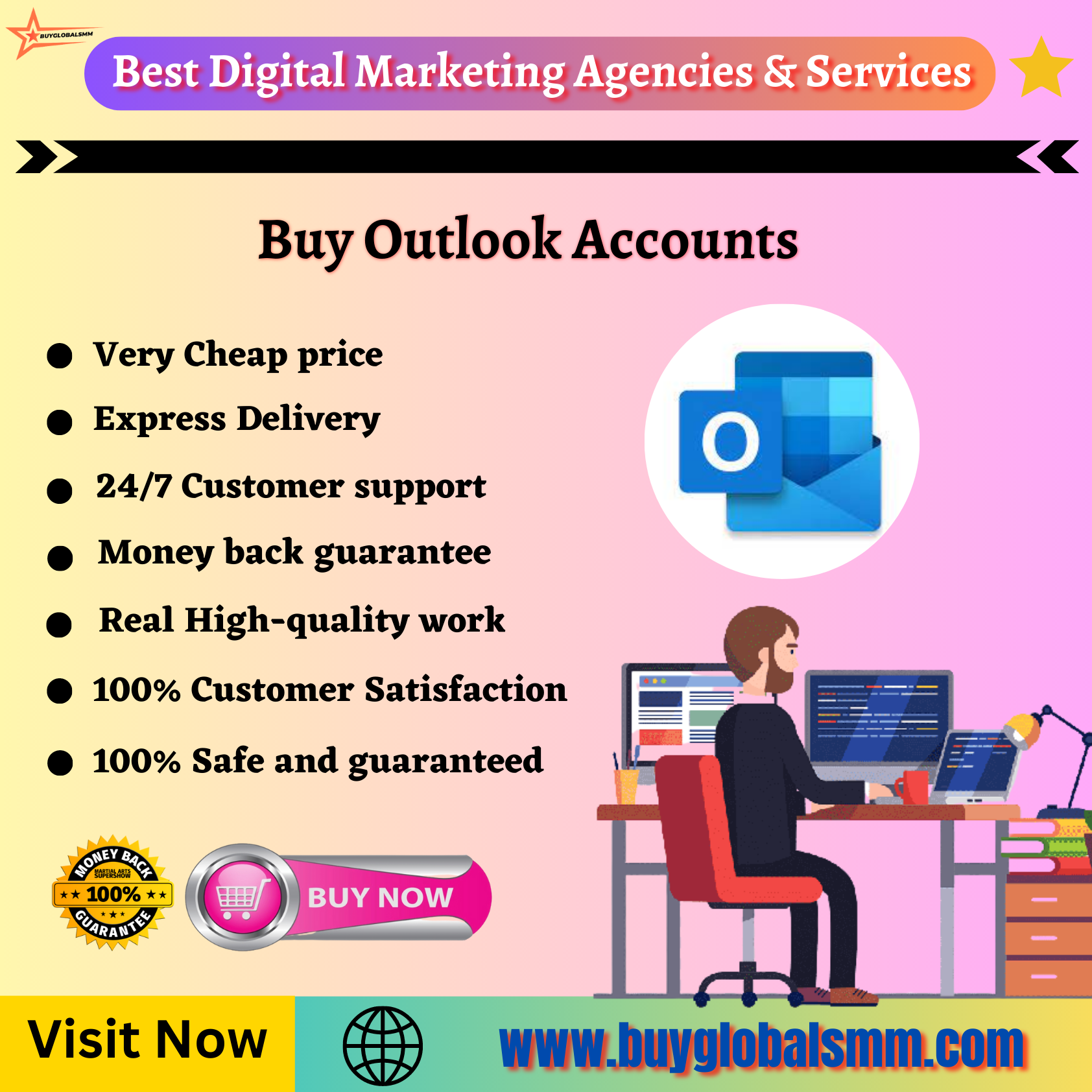 Buy Outlook Accounts- 100% Fully Verified & cheap...