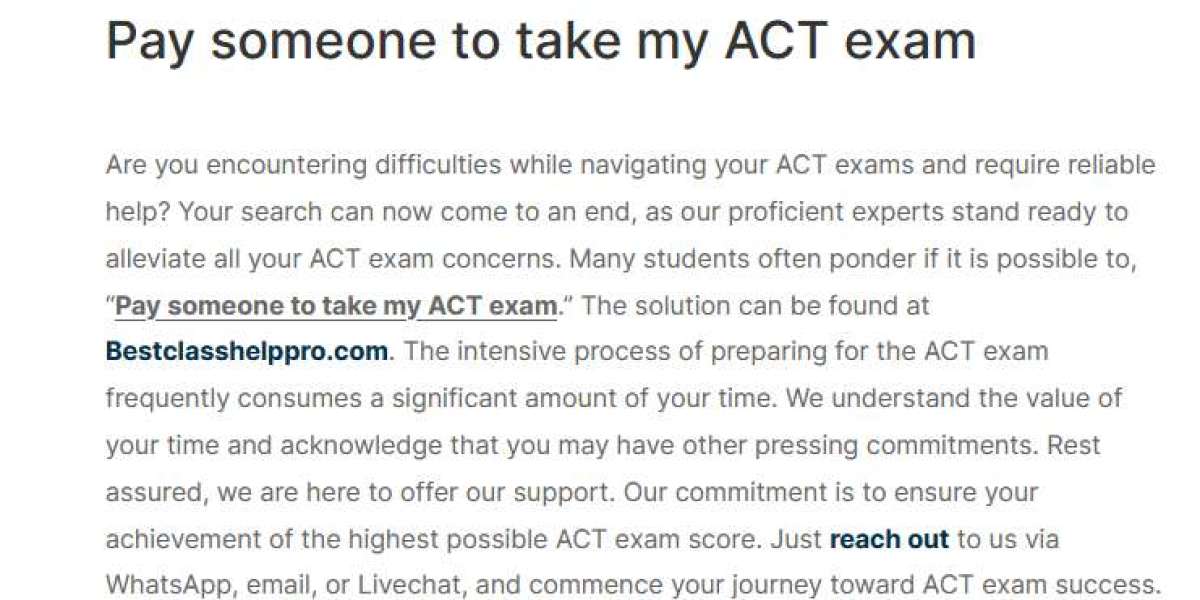 Pay Someone to Take My ACT Exam