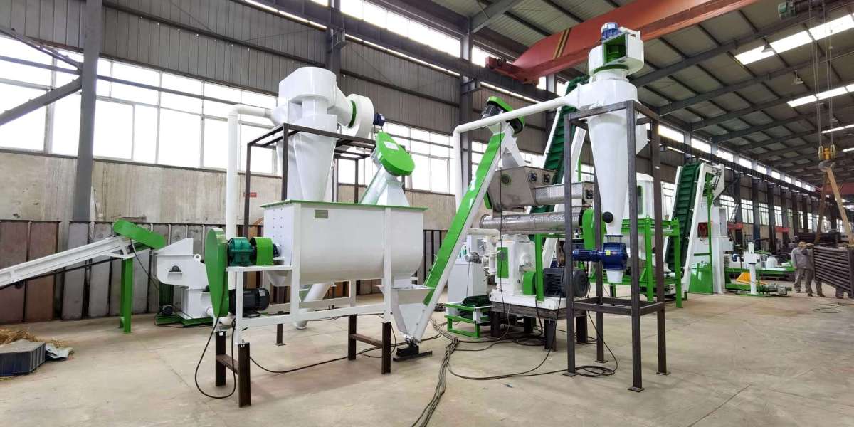 Automatic high efficiency feed pellet production line