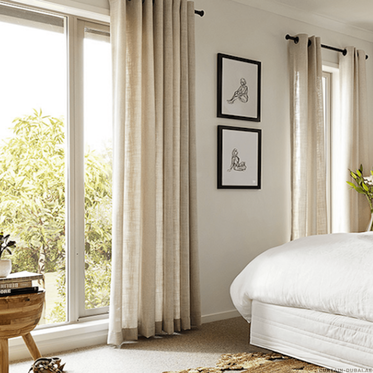 Best prices & installation Linen Curtains Dubai, Abu Dhabi & UAE