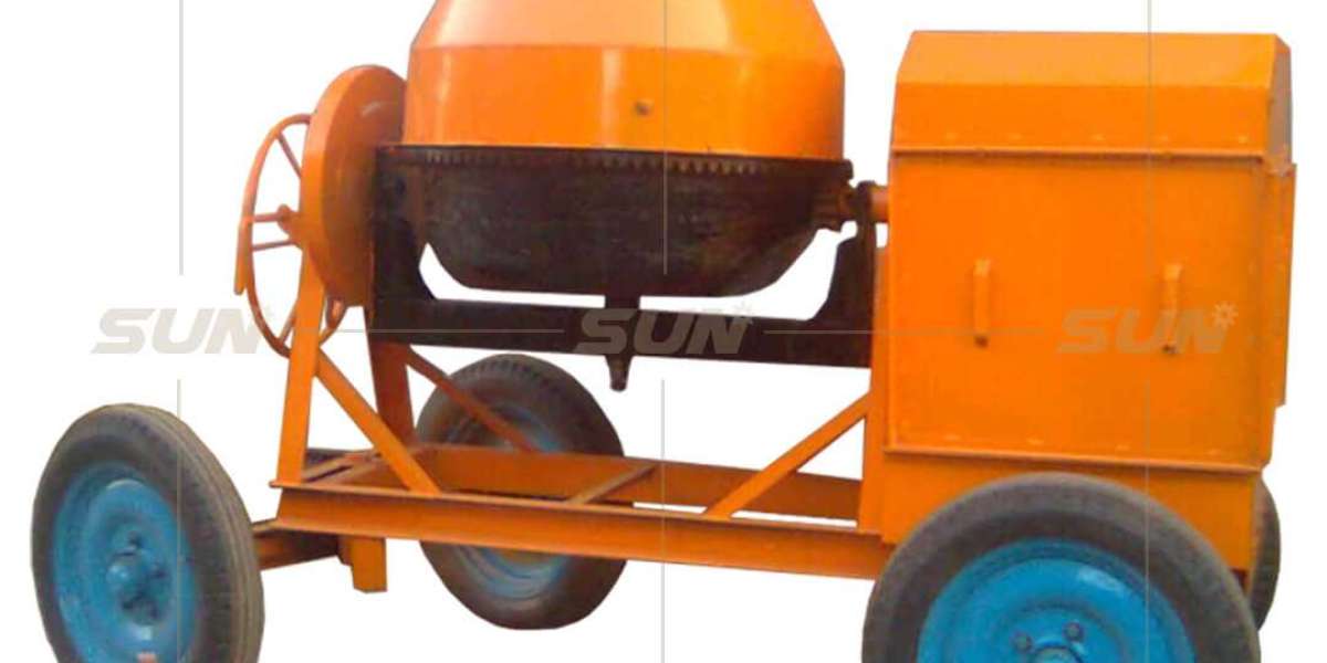 Concrete Mixer Machine Hydraulic Hooper Full Bag | Sunind.in