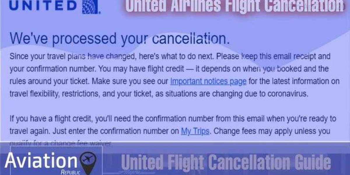All You Need to Know About United Airlines Flight Cancellation Policy