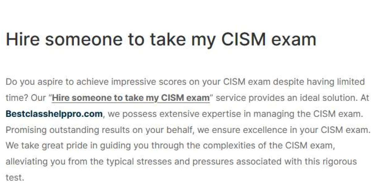 Hire someone to take my CISM Exam