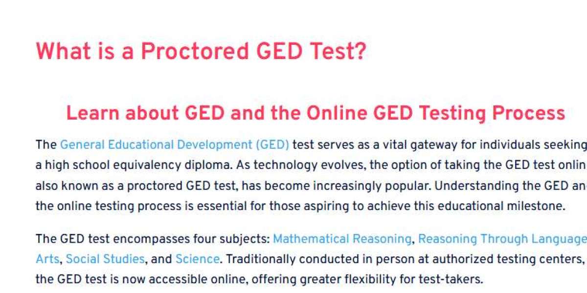What is Proctored GED Test?