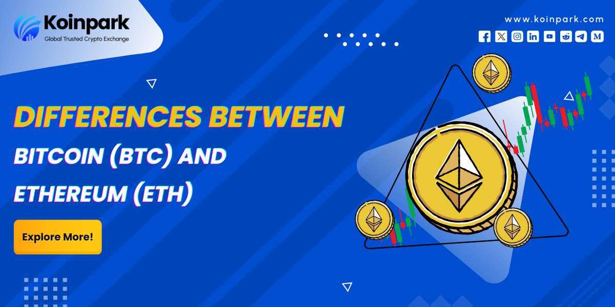 Differences between Bitcoin (BTC) and                          Ethereum (ETH)