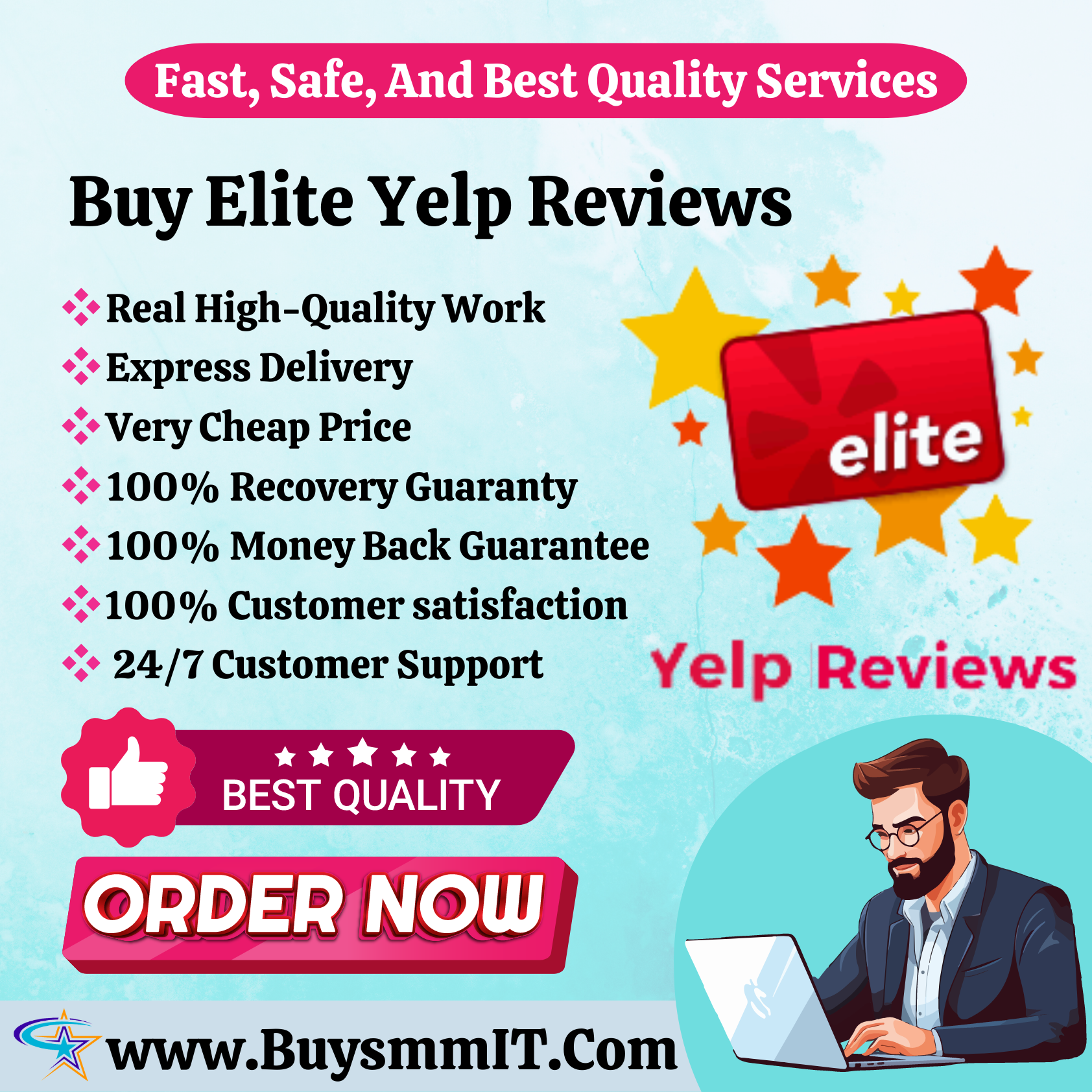 Buy Elite Yelp Reviews - With 100% Permanent Reviews