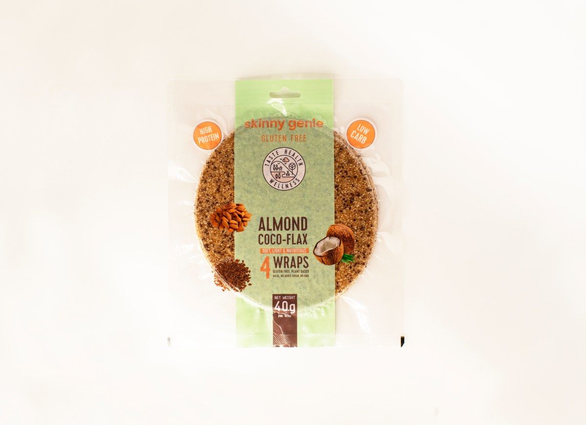Almond Coco-Flax Wrap | Gluten Free Almond Tortilla Bread