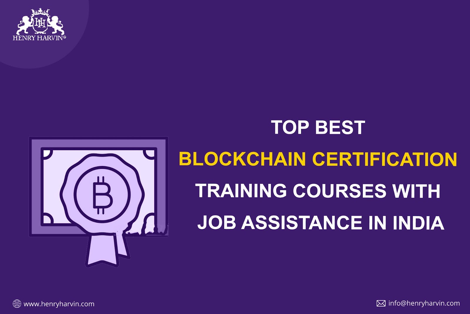 Top 10 Blockchain Certification Training Courses in India 2024