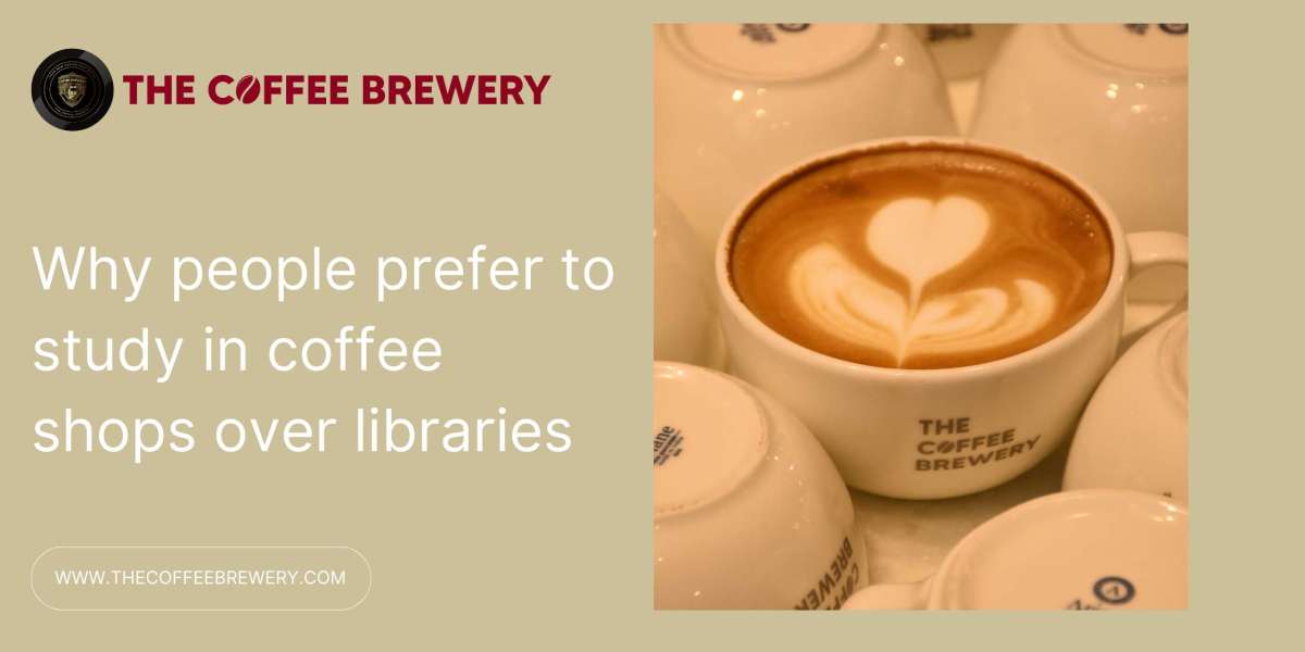 Why do people prefer to study in coffee shops over libraries?