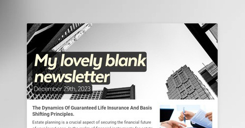 My lovely blank newsletter | Smore Newsletters