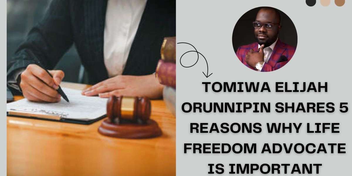Tomiwa Elijah Orunnipin Shares 5 reasons why Life Freedom Advocate is important