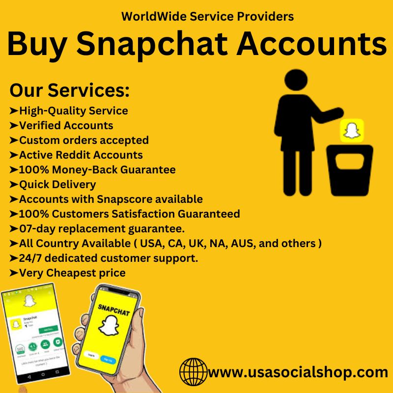 Buy Snapchat Accounts-100% Secure & Active Reliable Accounts