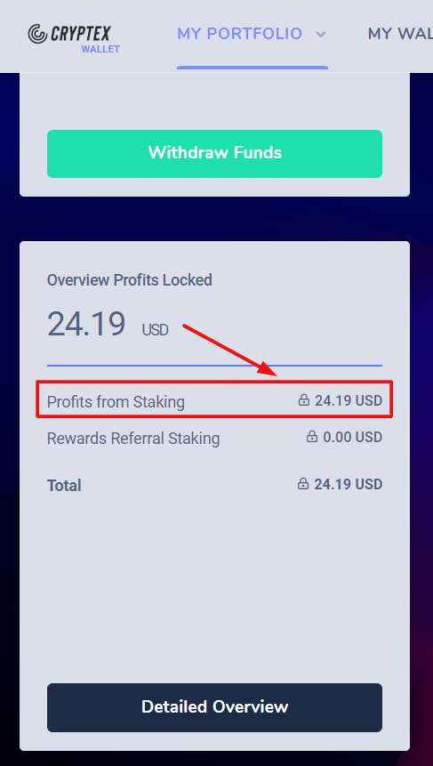 cryptex staking