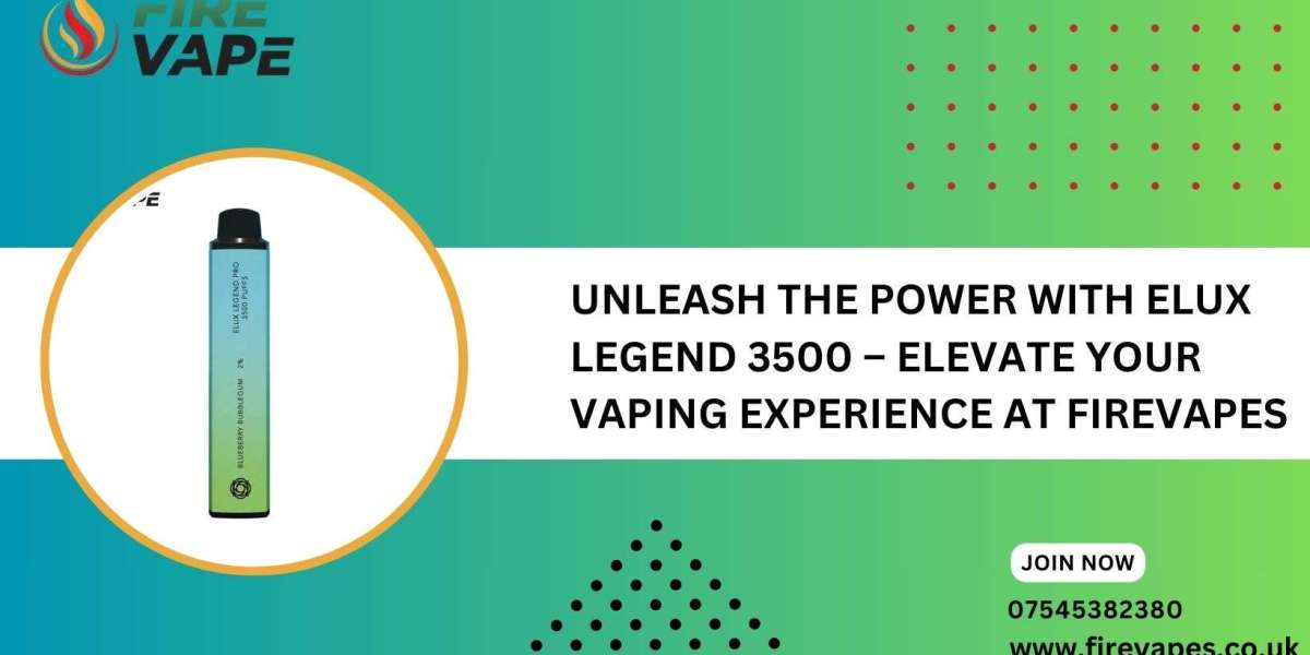 Unleash the Power with Elux Legend 3500 – Elevate Your Vaping Experience at FireVapes