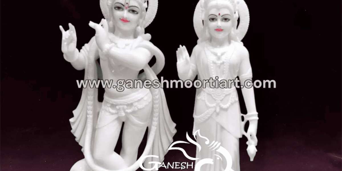 Radha Krishna Murti: Premier Marble Statue Artistry