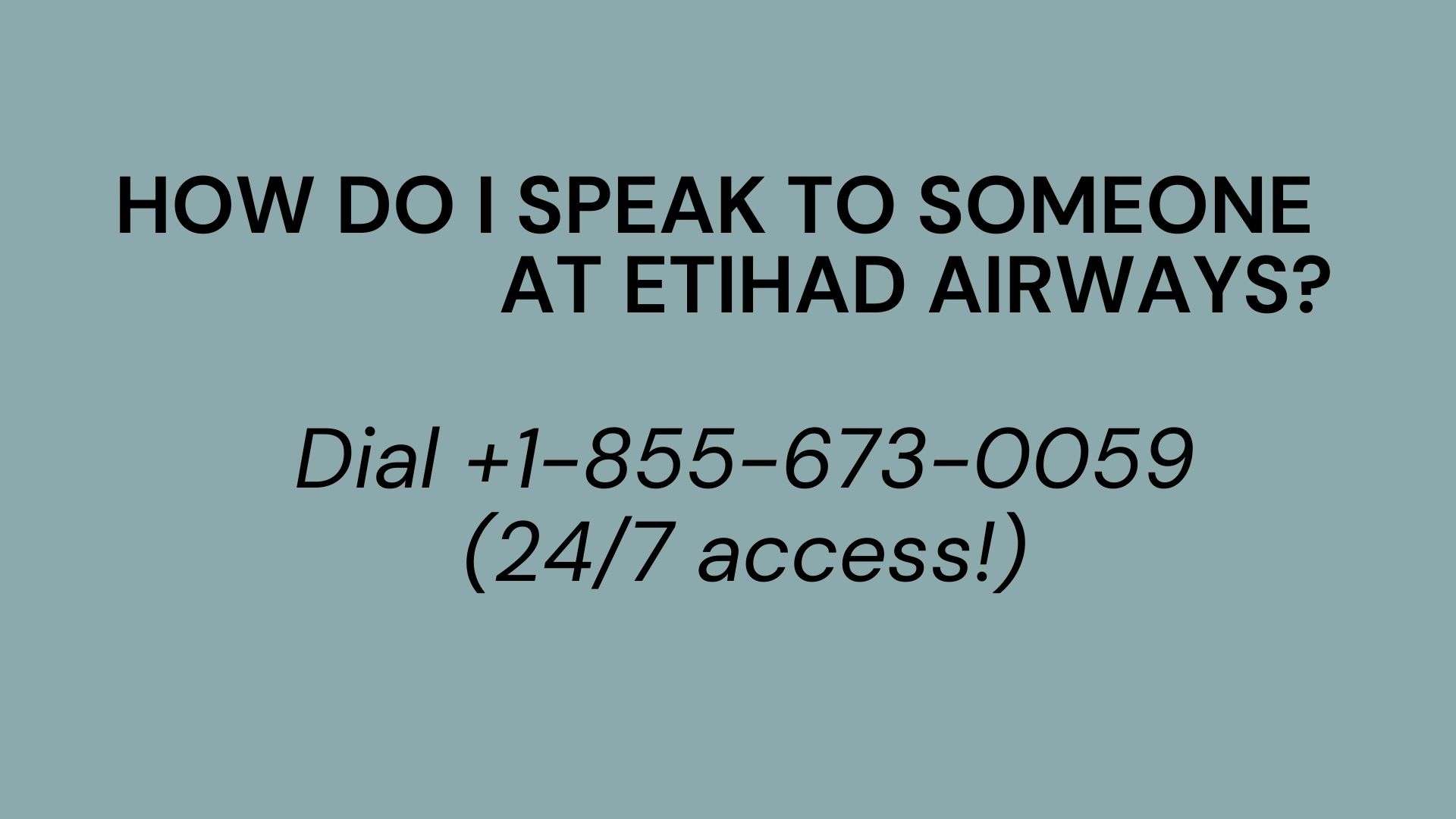 How do I Speak to Someone at Etihad Airways?