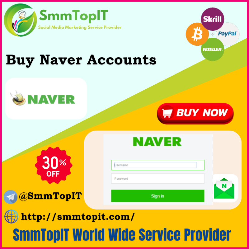 Buy PVA Naver Accounts - Safe, Real, Phone Verified