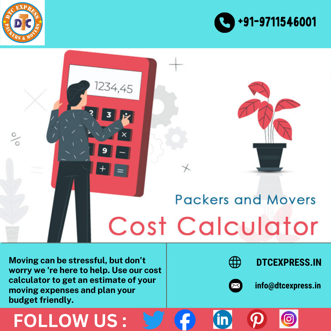 Packers and Movers Cost Calculator, Household Price Online